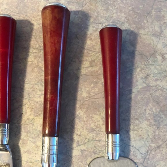 60's Gourmates Serving Pieces - 4 - Serveware - Utensils - Bakelite - Glo-Hill - Picture 5 of 6